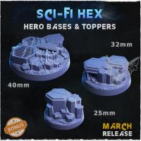 Sci-Fi Hex Hero Bases